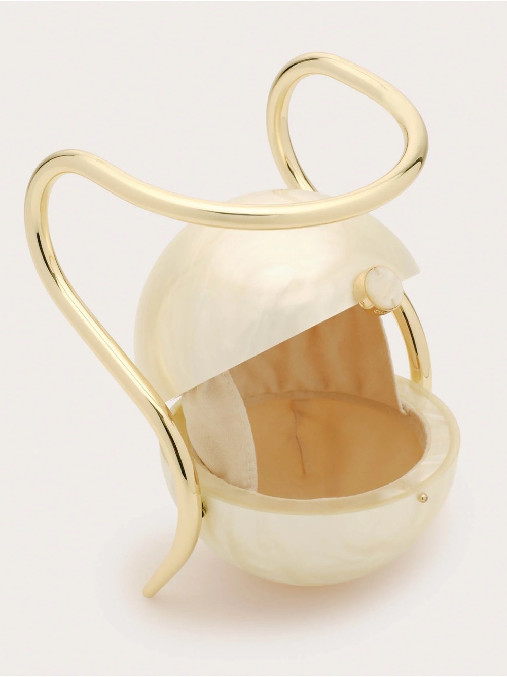 CULT GAIA. Brand New Pearl Acrylic Metal Top-Handle Bag. $498. - Picture 13 of 16